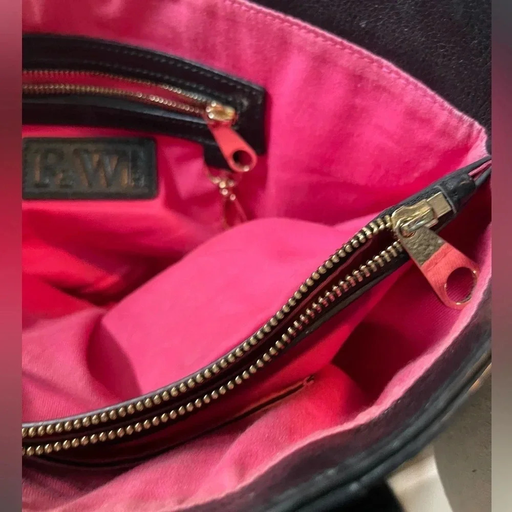 F & W Style tote bag black large career travel diaper bag back to school… - Picture 12 of 16